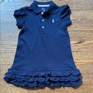 Ralph Lauren Kids Polo Dress in Dark Blue